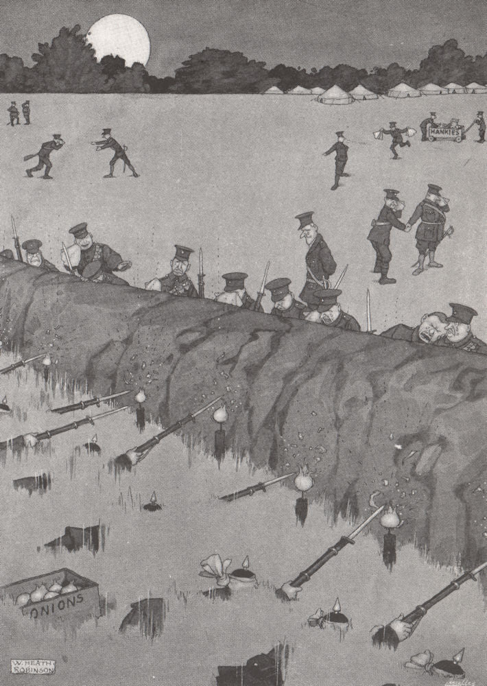 HEATH ROBINSON. Hague convention defied. Onion whittling. First World War 1973